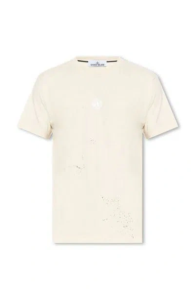 Stone Island T-shirts & Tops In Plaster