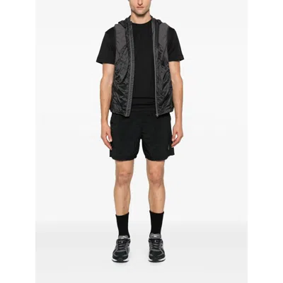 Stone Island Sage Green Cotton Jersey T-shirts In Black