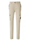 Stone Island Twill Tapered Trousers In Sand