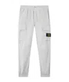 Stone Island Gray Stretch Cotton Tela Paracadute Sweatpants In Blue