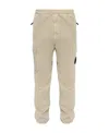 Stone Island Mid-rise Tapered-leg Cargo Trousers In Nude
