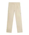 Stone Island Tapered Leg Trousers In Nude