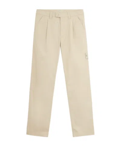 Stone Island Tapered Leg Trousers In Nude