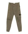 Stone Island Cargo Pocket Elasticated Trousers In Green