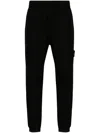 Stone Island Tapered Track Pants In Schwarz