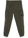 Stone Island Tapered Trousers In Green