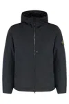 Stone Island Technical Fabric Hooded Jacket In Brown