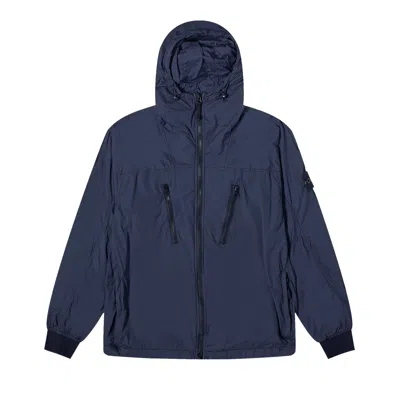Pre-owned Stone Island Technical Fabric Hooded Jacket 'navy' | Blue | Men's Size Xl
