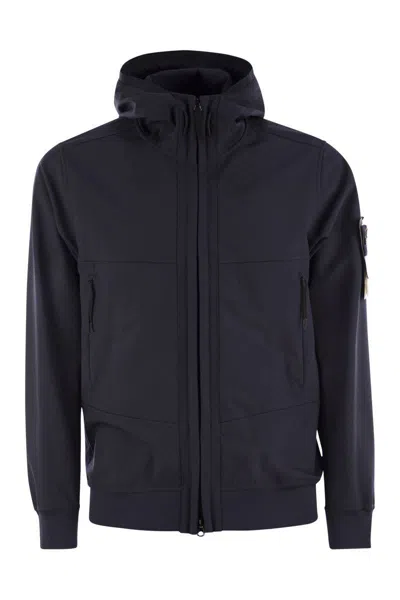 STONE ISLAND STONE ISLAND TECHNICAL FABRIC JACKET WITH HOOD