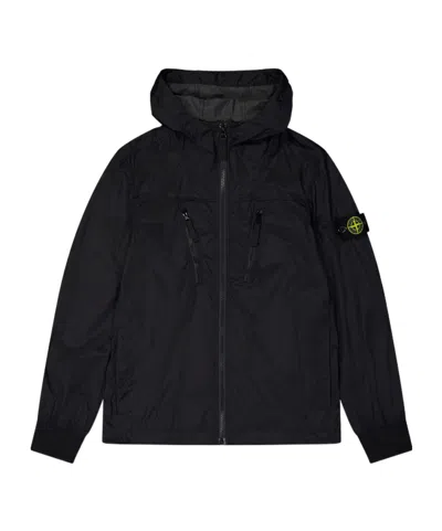 Stone Island Technical Hooded Jacket In Red