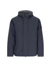 Stone Island Compass-badge Padded Jacket In Blue