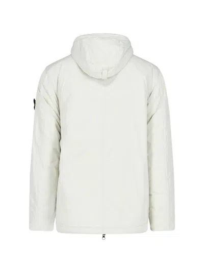 Stone Island Technical Hooded Jacket In V0097 Plaster