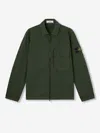 Stone Island Jacket With Compass Application In Green