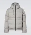 Stone Island Technical Ripstop Down Jacket In Gray
