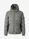 Stone Island Padded Puffer Jacket With High Collar In Green