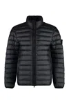 Stone Island Compass-patch Puffed Jacket In Black