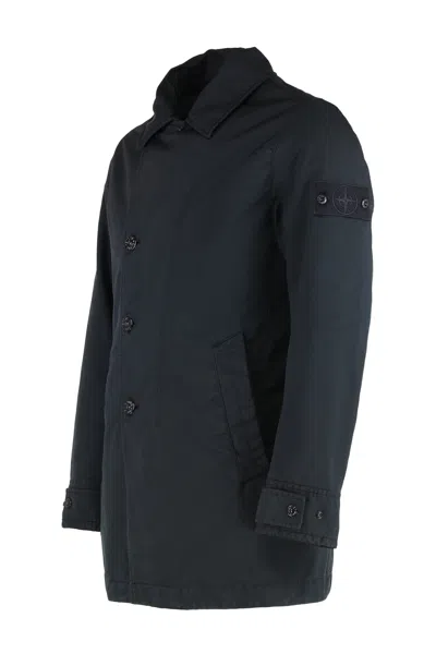 Stone Island Techno Fabric Jacket In Black
