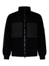 Stone Island Teddy-effect Jacket In Black