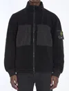 Stone Island Teddy-effect Jacket In Black
