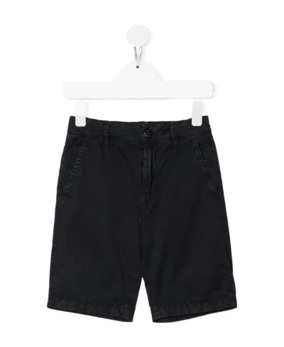 Stone Island Teen Chino Shorts In Blue