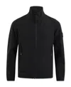 Stone Island Teen Zipped Compass-patch Jacket In Black
