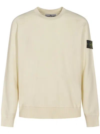 Stone Island Cotton Blend Sweater In Neutral