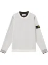 Stone Island Compass-badge Sweatshirt In Gray