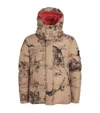 Stone Island Thermo-reactive Camouflage Puffer Jacket In Grey