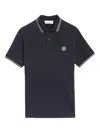 Stone Island Slim Cotton Polo Shirt In Animal Print