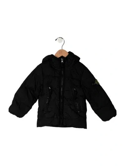 Pre-owned Stone Island Babies' Toddler Boy's Coat In Black