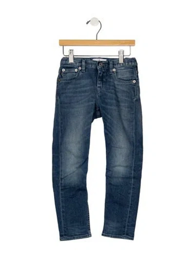 Pre-owned Stone Island Babies' Toddler Boys Denim Straight Legged Jeans In Blue