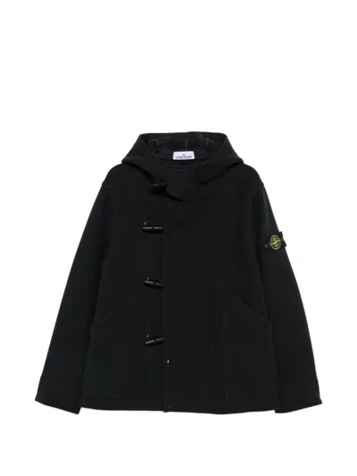 Stone Island Toggle-fastening Hooded Jacket In Multi