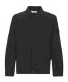 Stone Island Water Repellent Compact Canvas Jacket In Black