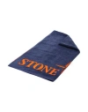 Stone Island Serviette De Plage Bleu Coton In Bleu