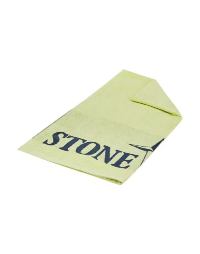 Stone Island Towelling Robe Yellow Cotton
