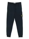 Stone Island Patch-pocket Drawstring Trousers In Blue