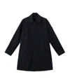 Stone Island Trench Coat With Natural Weather Barrier In Blue
