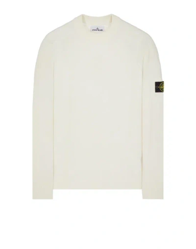 Stone Island Sweater White Cotton