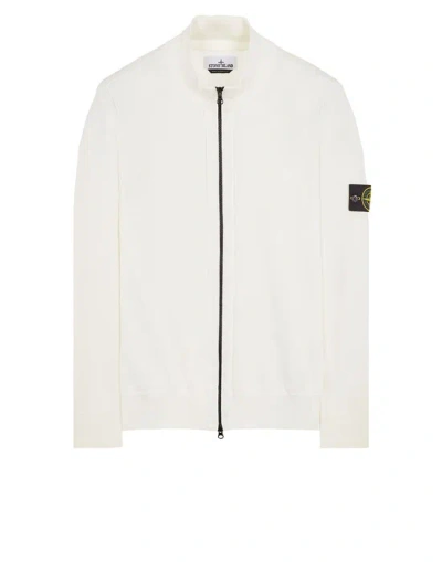 Stone Island Compass-motif Cardigan In White