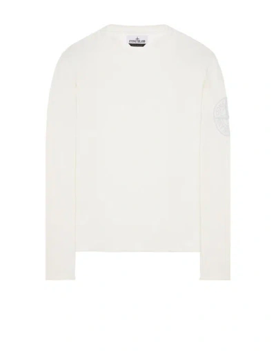 Stone Island Sweater White Cotton