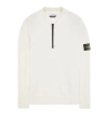 Stone Island 6100068 Half-zip Sweatshirt In White