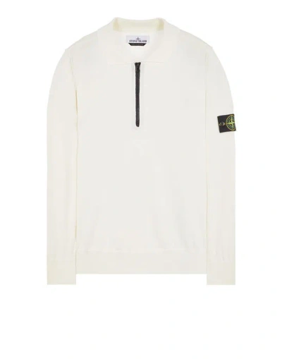 Stone Island Sweater White Cotton