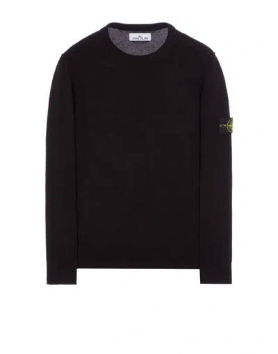 Stone Island Sweater Black Cotton