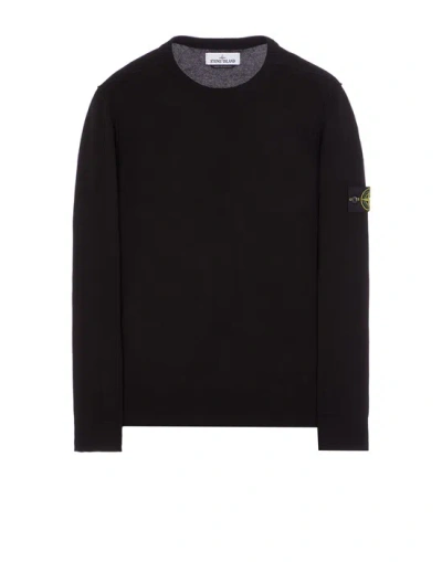 STONE ISLAND STONE ISLAND TRICOT NOIR COTON