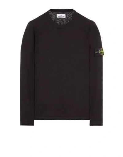 Stone Island Sweater Black Cotton