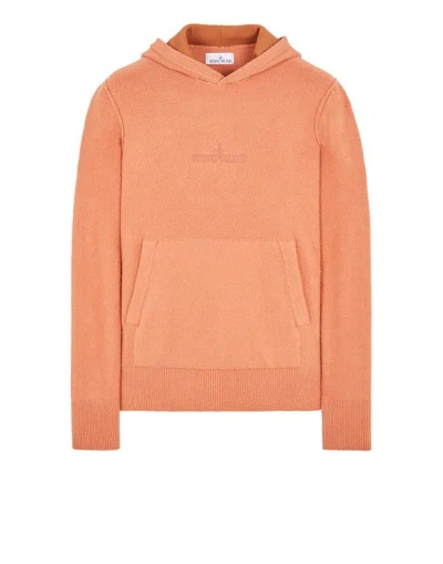 Stone Island Tricot Rouge Coton, Polyamide, Élasthanne In Red