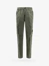 Stone Island Cargo Trouser With Iconic Logo Patch In Green