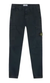 Stone Island Regular-tapered-fit Cargo Pants With Elasticated Waistband In Black