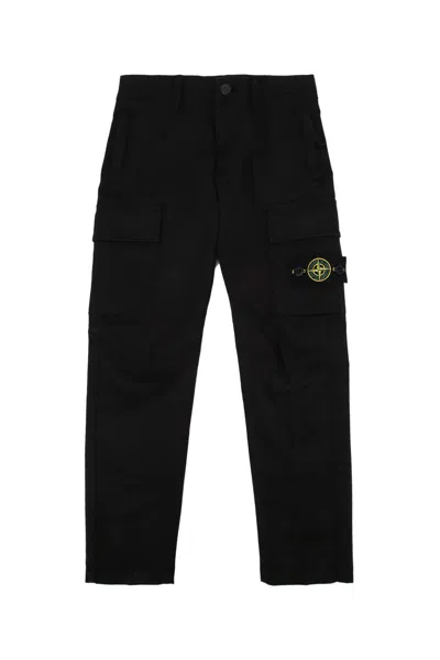 Stone Island Kids' Trousers In Black
