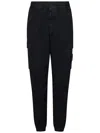 Stone Island Compass-badge Tapered Leg In Black